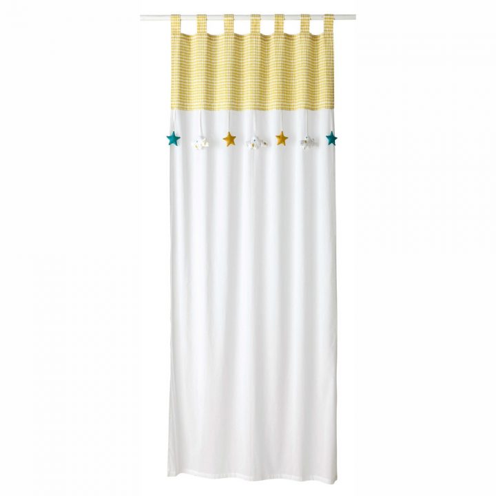Rideau À Passants En Coton Blanc/Jaune 110 X 250 Cm Gaston avec Rideau Lin Maison Du Monde Rideau À Passants En Coton Blanc/Jaune 110 X 250 Cm Gaston avec Rideau Lin Maison Du Monde