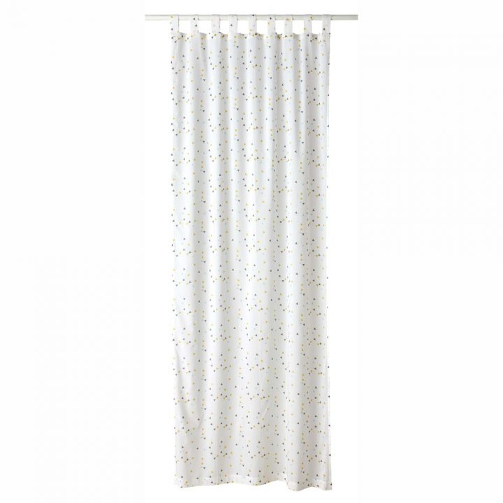 Rideau À Passants Motif Triangles En Coton 105 X 250 Cm intérieur Rideau Triangle Rideau À Passants Motif Triangles En Coton 105 X 250 Cm intérieur Rideau Triangle