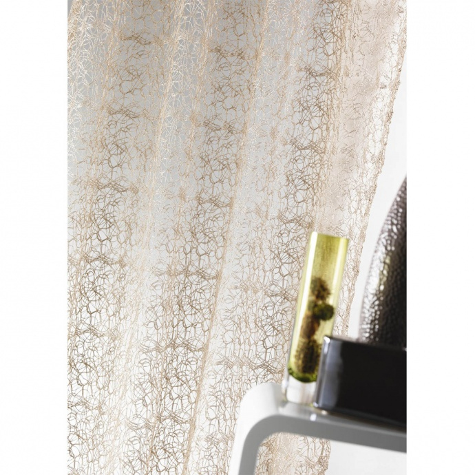 Rideau Ameublement En Filet Brodé (Taupe), (Blanc), (Gris à Rideau Taupe Et Blanc