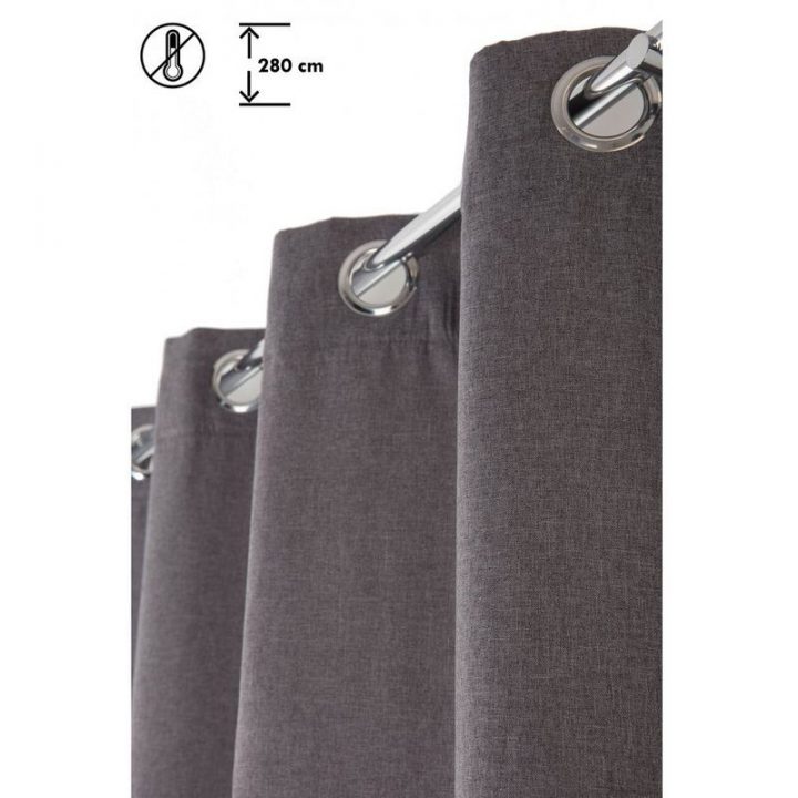 Rideau Anti-Froid 140 X 280 Cm Grande Hauteur À Oeillets à Rideau De Douche Grande Hauteur