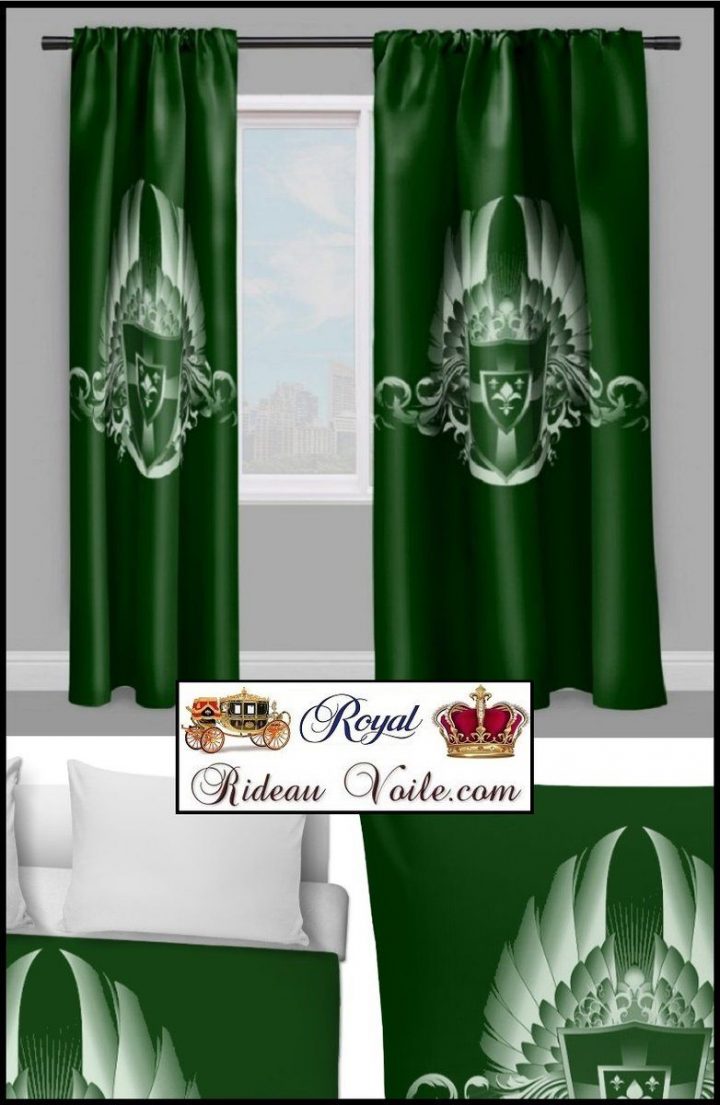 Rideau Armoiries Héraldique Beaux Tissus Au Mètre Palace encequiconcerne Rideau Doublé Polaire
