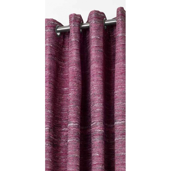 Rideau Avec Effet Chiné (Framboise) – Homemaison : Vente pour Rideau Framboise