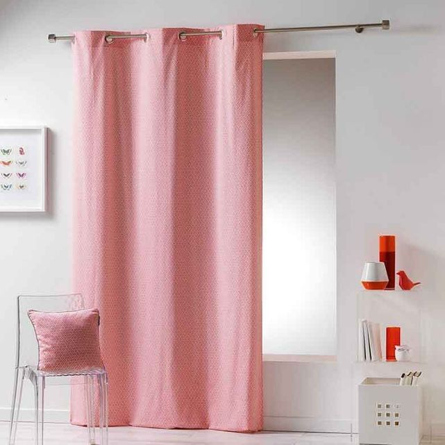 Rideau Avec Motif Géométrique | Rideaux, Rideaux Oeillets avec Rideaux Couleur Corail Rideau Avec Motif Géométrique | Rideaux, Rideaux Oeillets avec Rideaux Couleur Corail