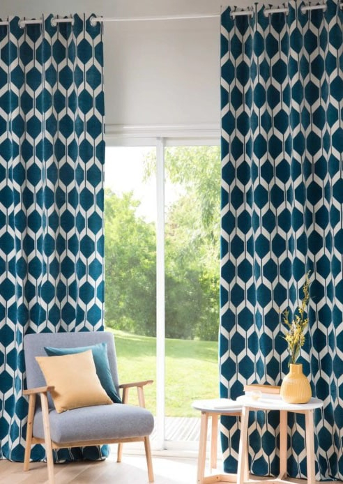 Rideau Bleu Canard : Les Meilleurs Modèles Pour Votre Déco concernant Rideau Motif Bleu Rideau Bleu Canard : Les Meilleurs Modèles Pour Votre Déco concernant Rideau Motif Bleu