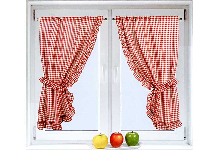 Rideau Bonne Femme Vichy Rouge À Volant Frou Frou Et concernant Rideau Vichy Rideau Bonne Femme Vichy Rouge À Volant Frou Frou Et concernant Rideau Vichy