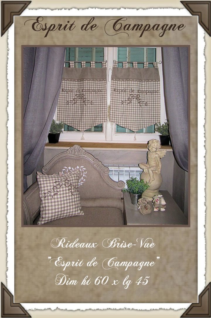 Rideau Brise Vue encequiconcerne Rideaux Campagne Chic