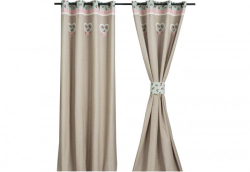 Rideau Brode 140X260 Trendy Pastel Alizéa 12479 intérieur Rideau Pastel