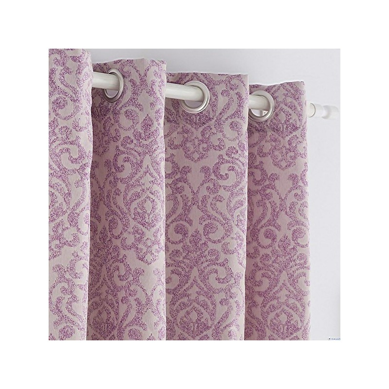 Rideau Caracas Avec Oeillets Mauve 200 Cm destiné Rideau Mauve Rideau Caracas Avec Oeillets Mauve 200 Cm destiné Rideau Mauve