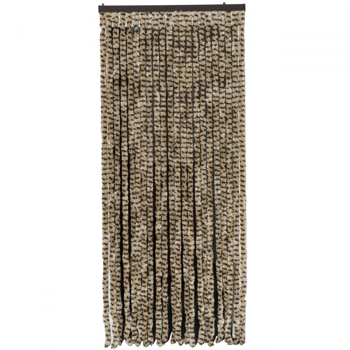 Rideau Chenille Marron Et Beige (90X220Cm) Werkapro | Werkapro tout Rideau Marron Beige Rideau Chenille Marron Et Beige (90X220Cm) Werkapro | Werkapro tout Rideau Marron Beige