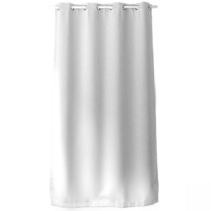 Rideau Coloré En Pur Coton 8 Œillets (Blanc), (Fuschia encequiconcerne Rideaux Coton Blanc Oeillets