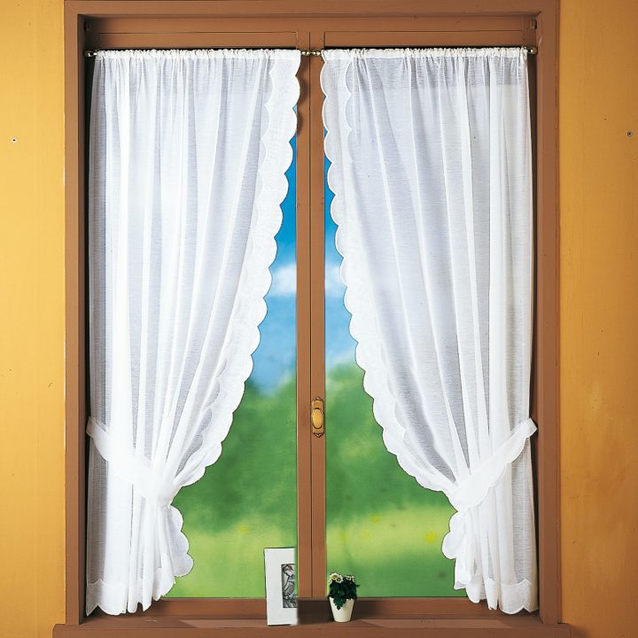 Rideau Cornely – Lot De 2 – Blancheporte intérieur Rideau Store Pour Porte Fenetre