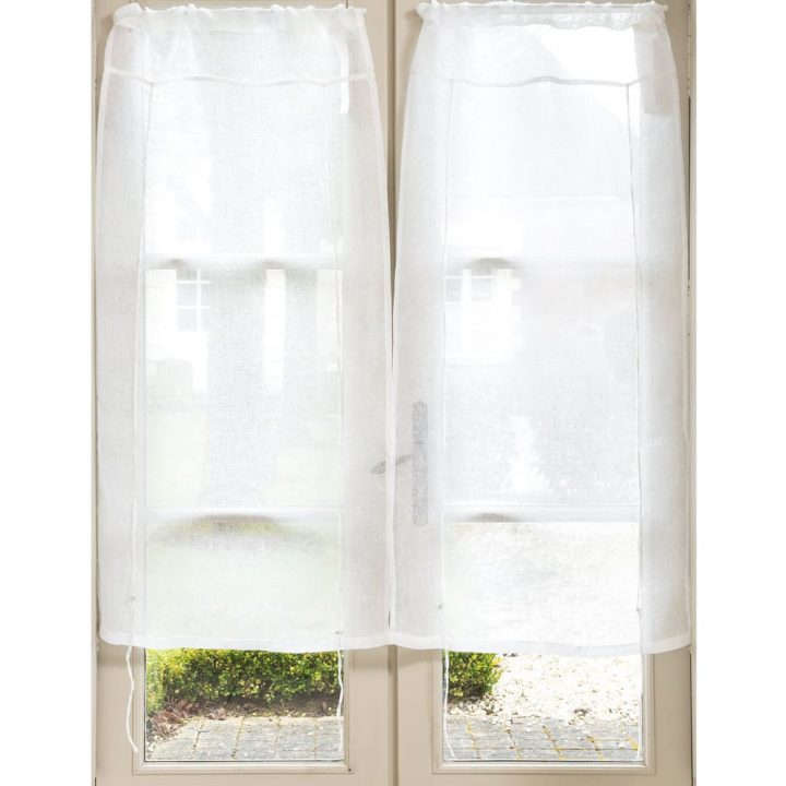 Rideau Court À Nouettes En Lin Écru À L'Unité 60X120 intérieur Rideaux 60X120 Rideau Court À Nouettes En Lin Écru À L'Unité 60X120 intérieur Rideaux 60X120