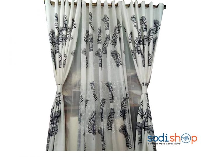 Rideau D'Ameublement À Voilage Imprimé Plume Mor00113 serapportantà Rideau Plume