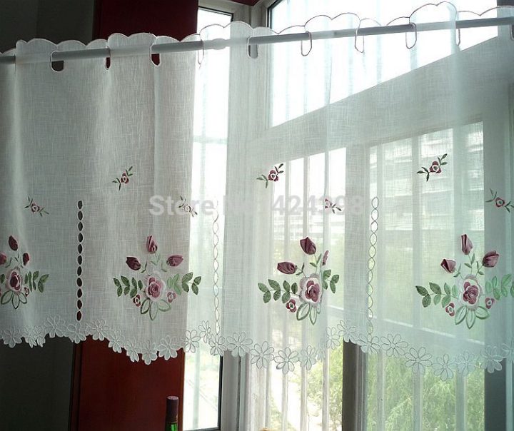 Rideau De Café De Cuisine Brodé Moderne Court Rideau De serapportantà Rideaux De Fenetres Maison Rideau De Café De Cuisine Brodé Moderne Court Rideau De serapportantà Rideaux De Fenetres Maison