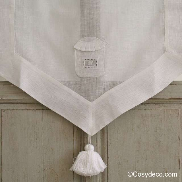 Rideau De Cuisine Largeur 60Cm Décoration Pot De Confiture encequiconcerne Rideaux 60X90