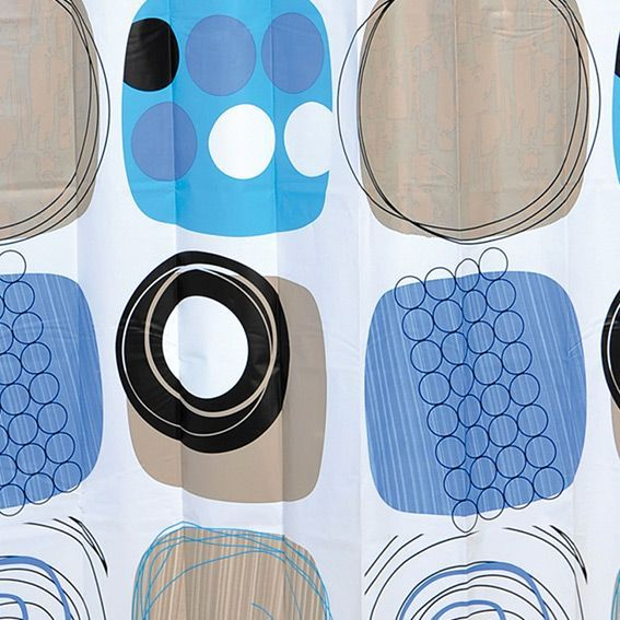 Rideau De Douche Design Bleu – Accessoire Douche/Baignoire destiné Rideau De Douche Chic Rideau De Douche Design Bleu – Accessoire Douche/Baignoire destiné Rideau De Douche Chic