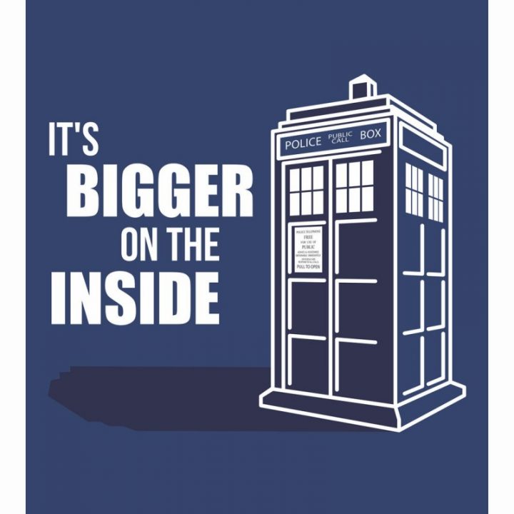 Rideau De Douche Doctor Who Tardis Bigger Inside – Vendugeek destiné Rideau Geek
