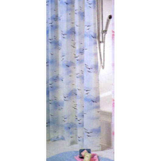 Rideau De Douche En Plastique 180X200 Cm Bleu Anita Sensea avec Rideau Douche Leroy Merlin Rideau De Douche En Plastique 180X200 Cm Bleu Anita Sensea avec Rideau Douche Leroy Merlin