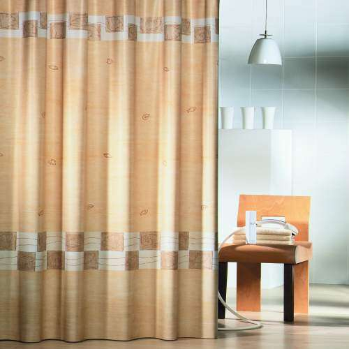 Rideau De Douche En Pvc "Guadeloupe" Beige, 240X200 Cm dedans Rideau Douche 240X200