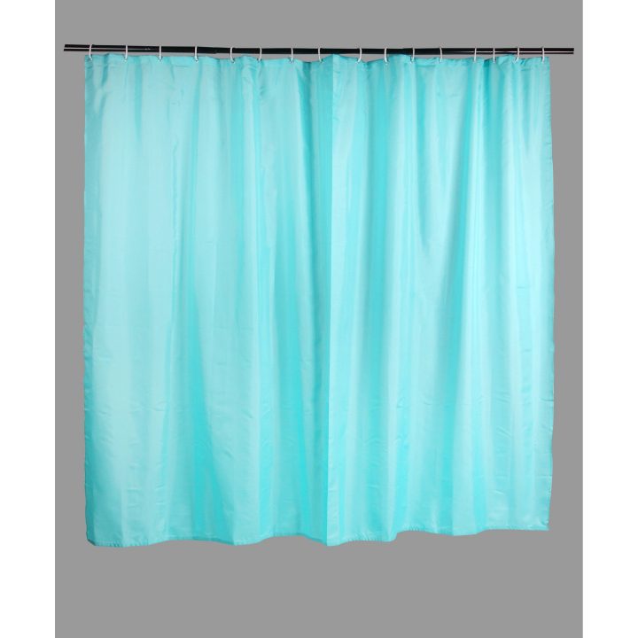 Rideau De Douche En Textile Bleu 240X200 Cm Lily Sensea avec Rideau Douche 240X200