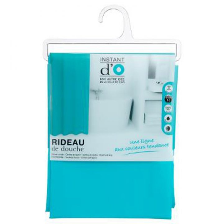 Rideau De Douche "Eva" 180X200Cm Turquoise serapportantà Longueur Rideau De Douche Rideau De Douche "Eva" 180X200Cm Turquoise serapportantà Longueur Rideau De Douche