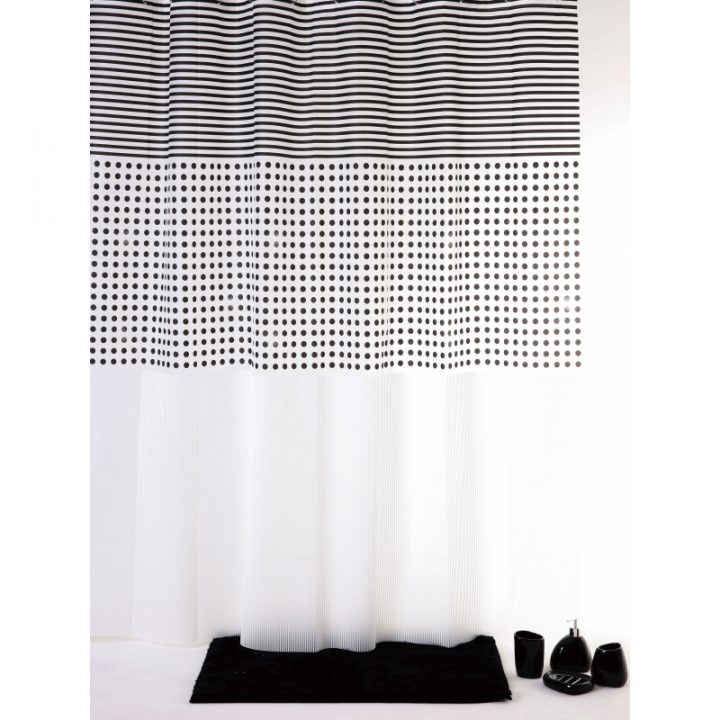 Rideau De Douche Grey 180 X 200 Cm Allibert destiné Rideau Hauteur 180