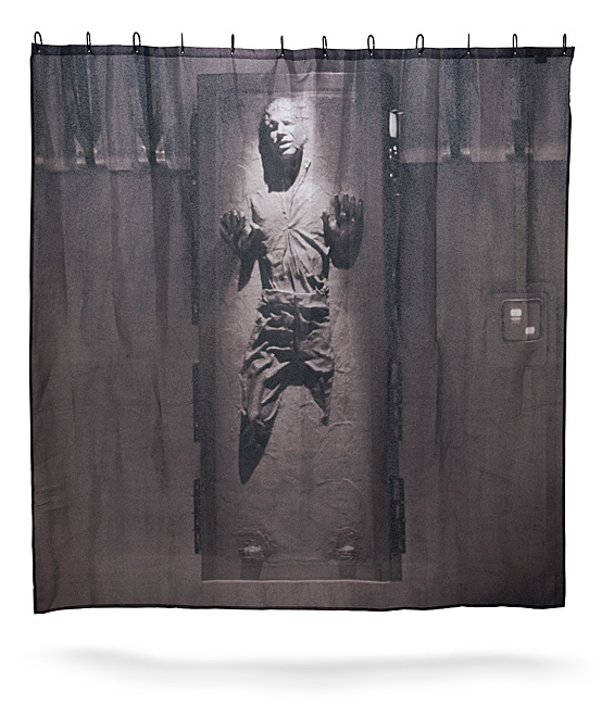 Rideau De Douche Han Solo Dans La Carbonite | Geekunivers pour Rideau Geek
