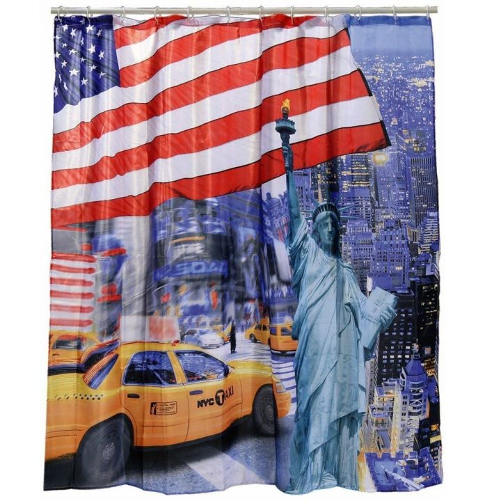Rideau De Douche New-York Liberty 180 X 180 Cm pour Rideau New York But Rideau De Douche New-York Liberty 180 X 180 Cm pour Rideau New York But
