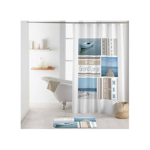 Rideau De Douche "Océan" Blanc Home Bain | La Redoute pour Rideau Ocean Rideau De Douche "Océan" Blanc Home Bain | La Redoute pour Rideau Ocean