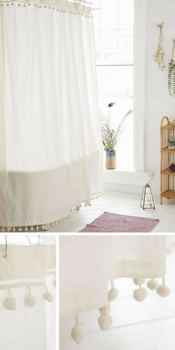 Rideau De Douche Original : 21 Rideaux Que Vous Allez Adorer encequiconcerne Rideau Occultant Pour Salle De Bain