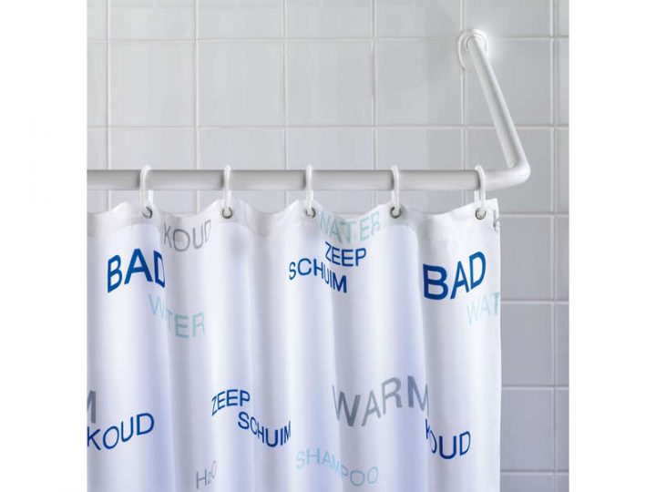 Rideau De Douche Pas Cher, Promo Et Soldes – La Deco concernant Ventouse Pour Rideau Occultant