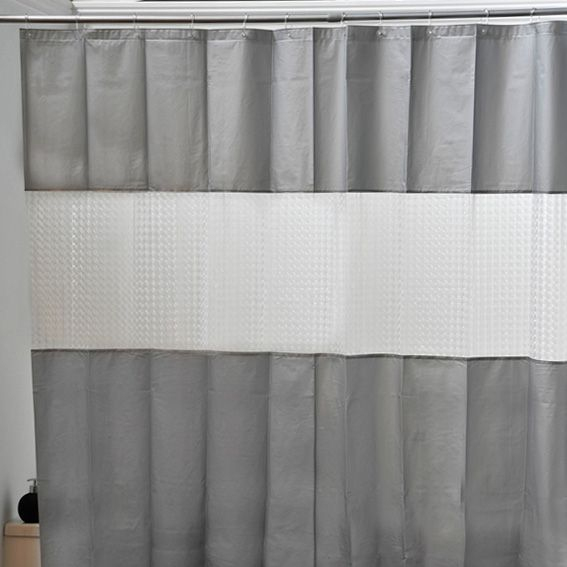Rideau De Douche Plastique Laser Gris – Accessoire Douche serapportantà Rideau Plastique Industriel