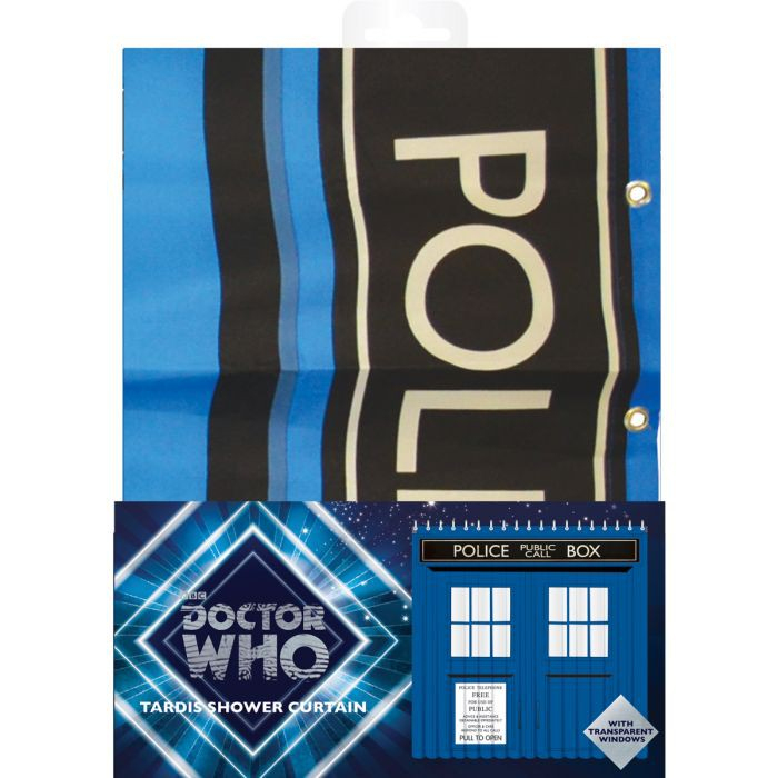 Rideau De Douche Tardis Doctor Who pour Rideau Geek