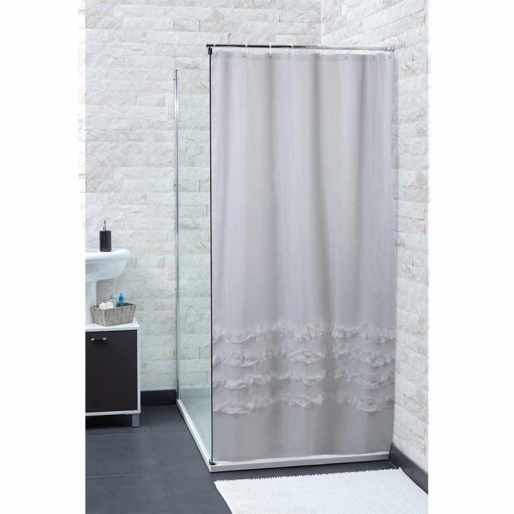 Rideau De Douche Transparent Blanc – Rideau De Douche tout Rideau Transparent Blanc