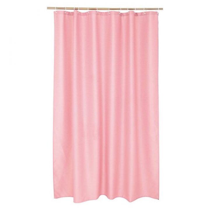 Rideau De Douche "Vitamine Ii" 180X200Cm Rose tout Rideau De Douche Rose Fushia