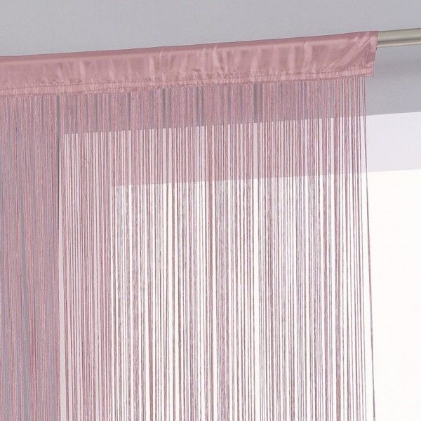 Rideau De Fil (120 X 240 Cm) Rose Pâle – Rideau / Voilage pour Rideau Fil Blanc