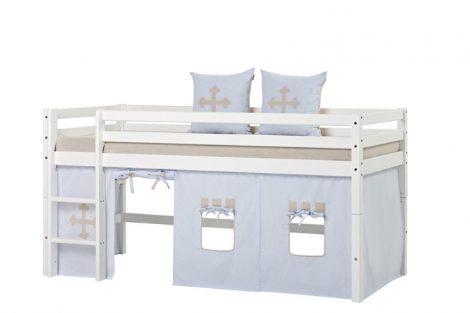 Rideau De Lit Mezzanine Mi-Hauteur Basic 90X200 avec Rideau Hauteur 200