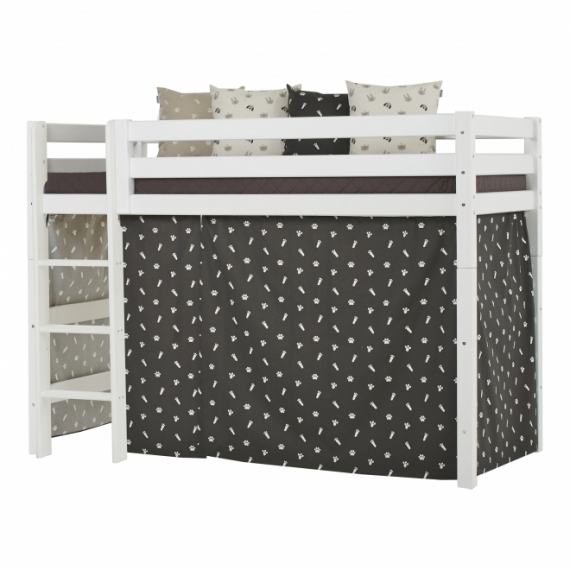 Rideau De Lit Mezzanine Mi-Hauteur Pets 90X200 – Hoppekids concernant Rideau Hauteur 200