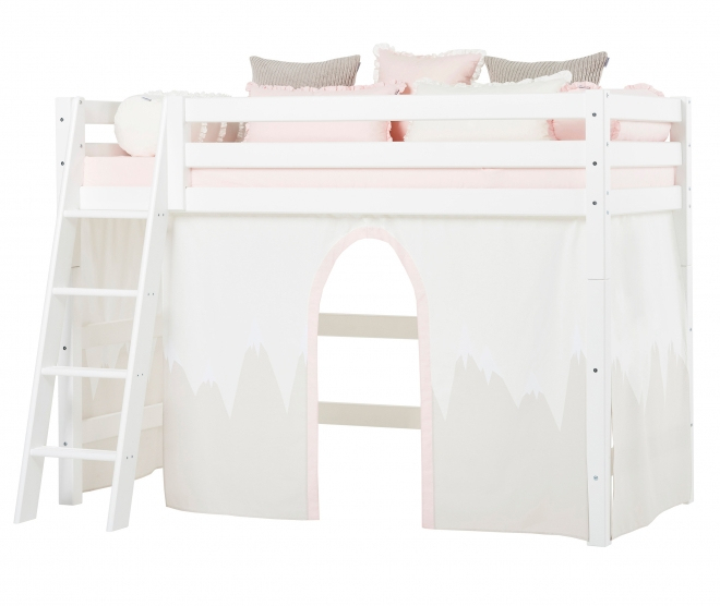 Rideau De Lit Mezzanine Mi-Hauteur Winter Wonderland dedans Rideau Hauteur 200