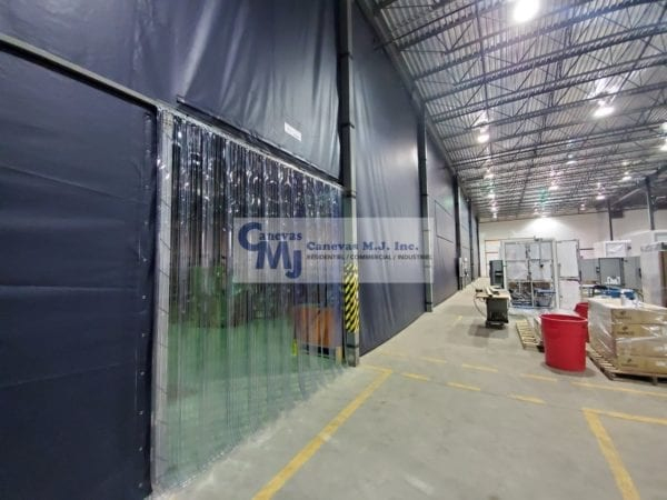 Rideau De Plastique Industriel – Rideaux Séparateurs destiné Rideau Plastique Industriel