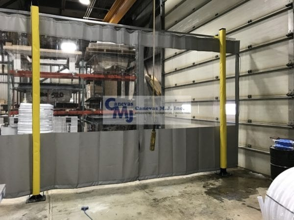 Rideau De Plastique Industriel – Rideaux Séparateurs intérieur Rideau Plastique Industriel