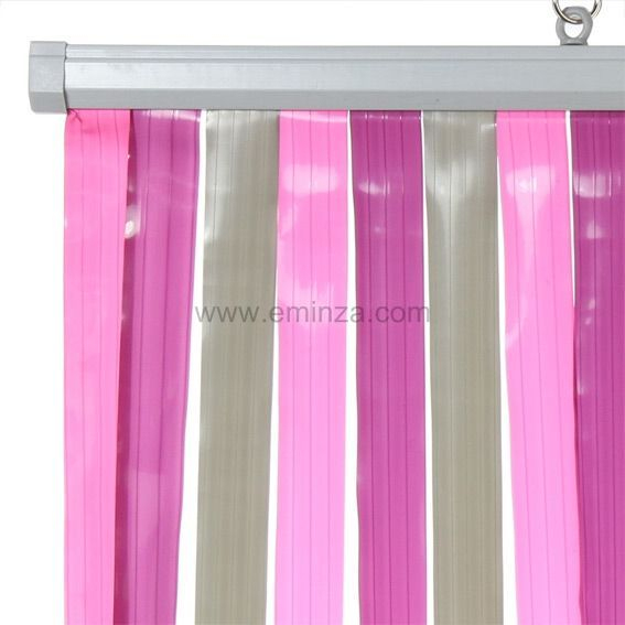 Rideau De Porte (90 X H220 Cm) Lanières Rose – Rideau destiné Rideau Prune Et Gris Rideau De Porte (90 X H220 Cm) Lanières Rose – Rideau destiné Rideau Prune Et Gris