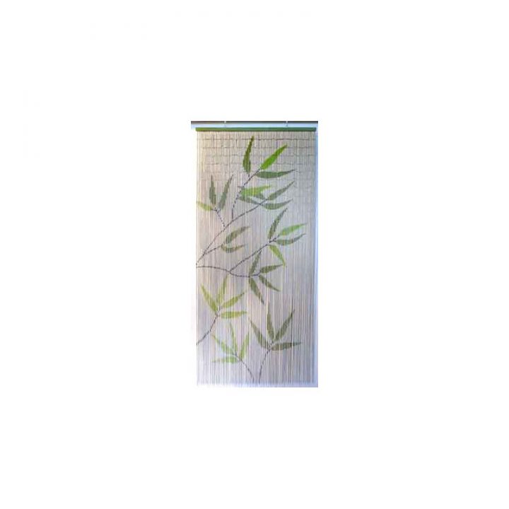 Rideau De Porte 90X200Cm Sticks Bambou – Feuille Bambou dedans Rideau De Porte Bambou