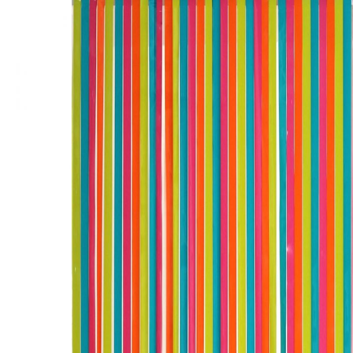 Rideau De Porte 90X220Cm Lanières Plastique – Multicolore dedans Rideaux Anti Mouches