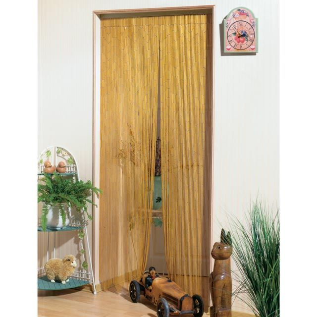 Rideau De Porte Bambou 90 X 200 Cm | Rideau De Porte pour Rideau Porte Bambou