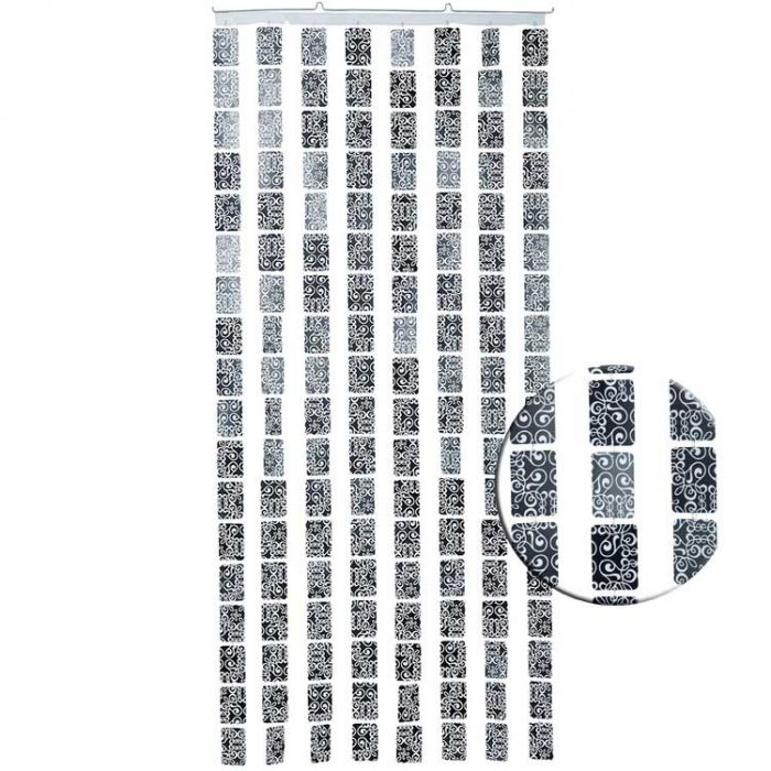 Rideau De Porte Deco Arabesques, 90 X 200 Cm | Marketonweb pour Rideau Hauteur 200