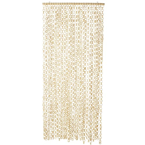 Rideau De Porte En Bambou Et Acacia 90X215 Alma | Maisons pour Rideau De Porte Exterieur