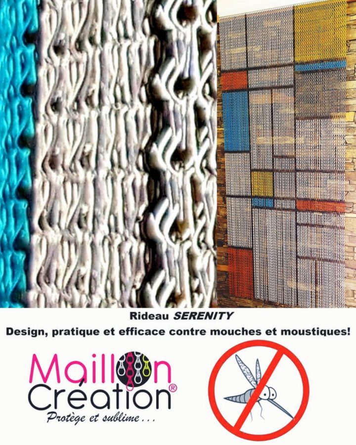 Rideau De Porte En Chainette D'Aluminium. Rideau De Porte avec Rideaux Anti Mouches