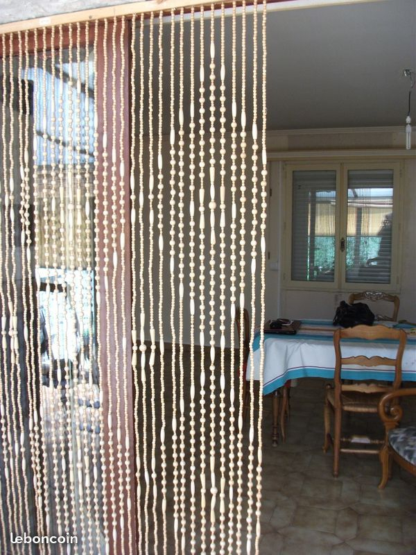 Rideau De Porte En Perles E Bois X 2 | Rideau De Porte à Rideau De Perles De Bois Provençaux