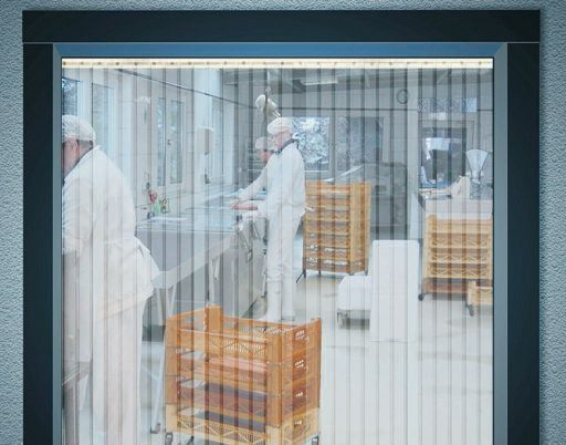 Rideau De Porte Lanières Plastique Transparent – Le Pilier encequiconcerne Rideau Lanière Plastique